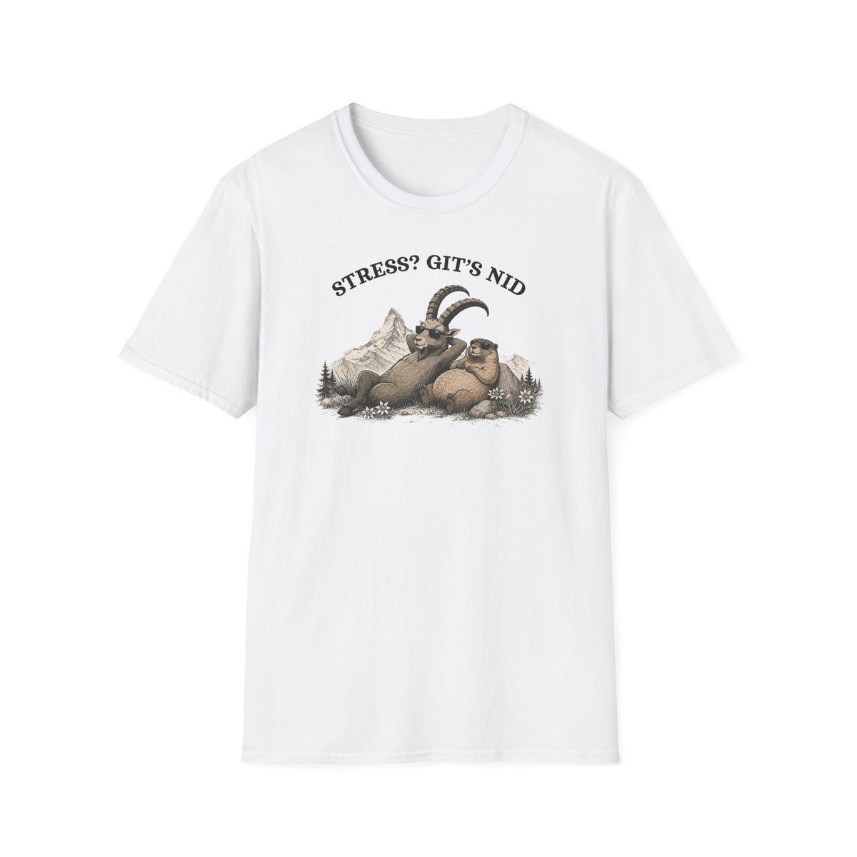 Berg T-Shirt - Stress? Git's Nid
