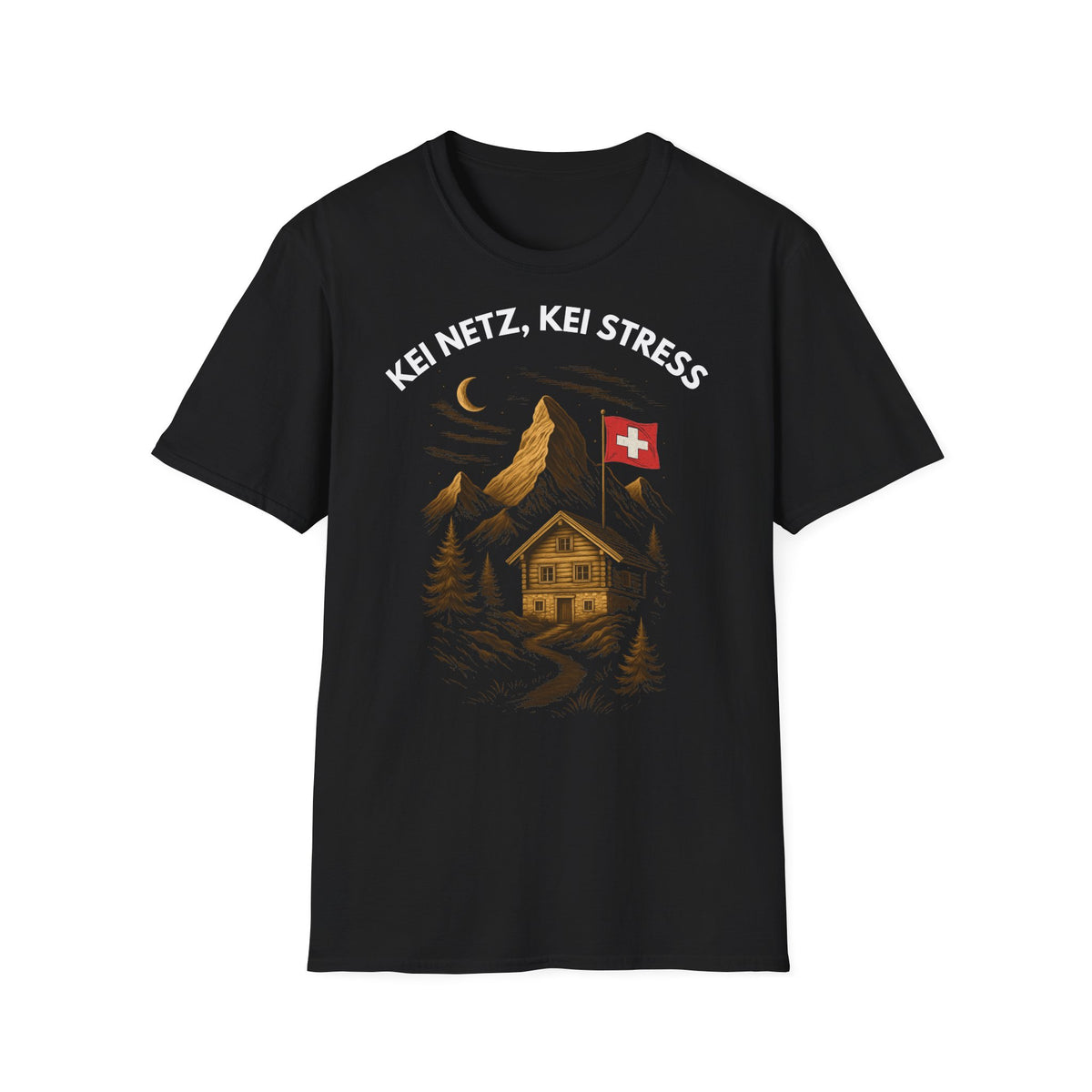 Berg T-Shirt - KEI NETZ, KEI STRESS