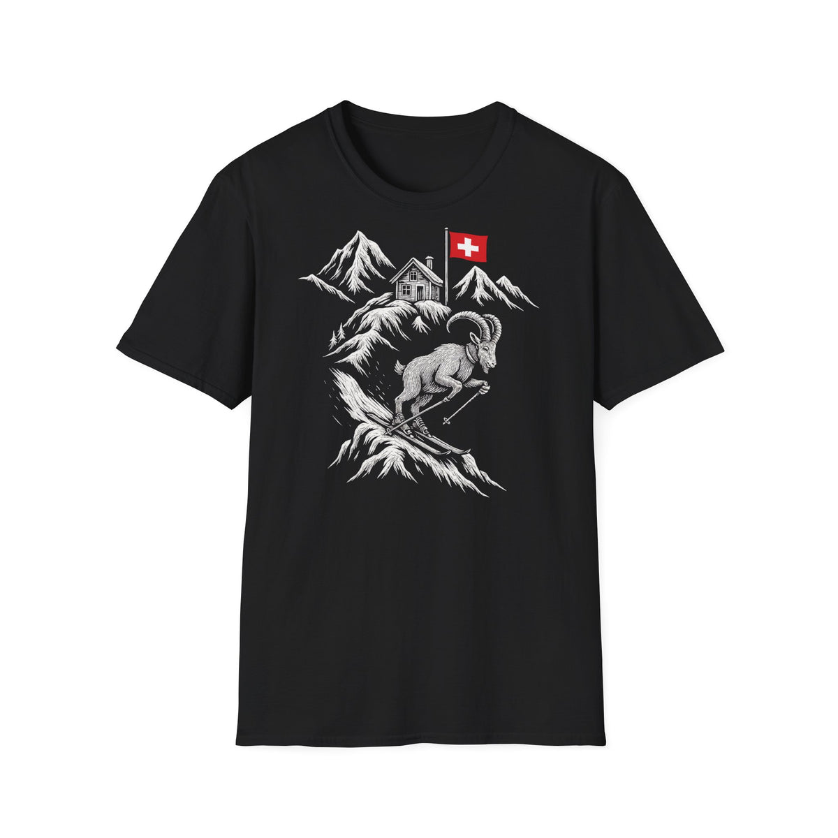 Berg T-Shirt - Steinbock (Humorvoll)