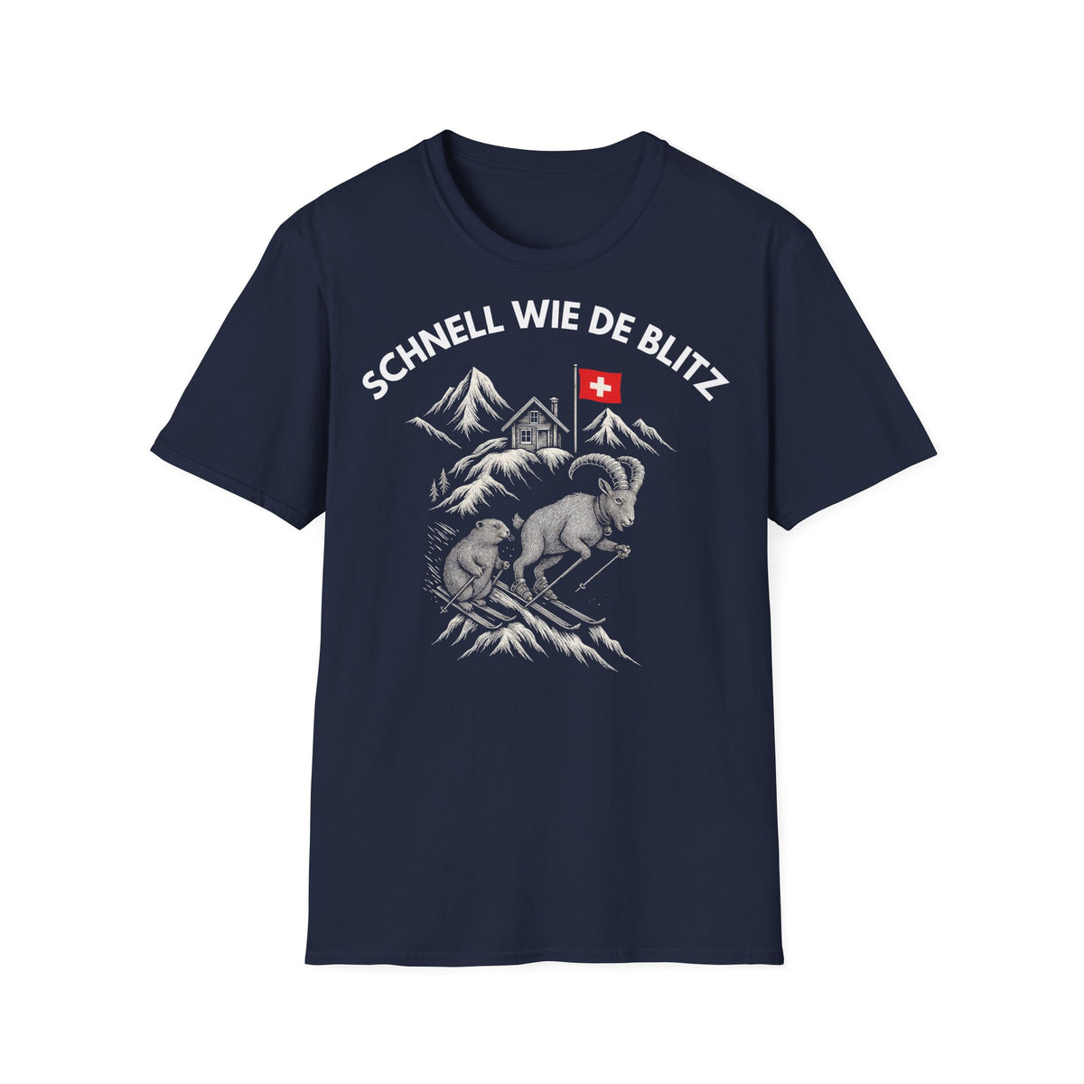 Berg T-Shirt - Schnell wie de Blitz