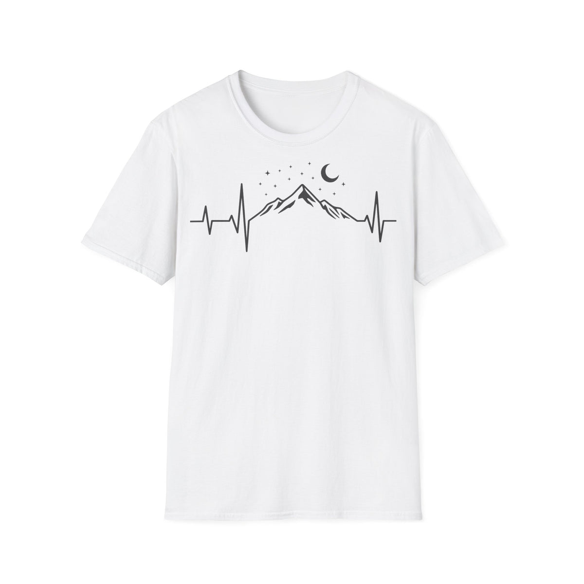 Berg T-Shirt - Herzschlag Mond