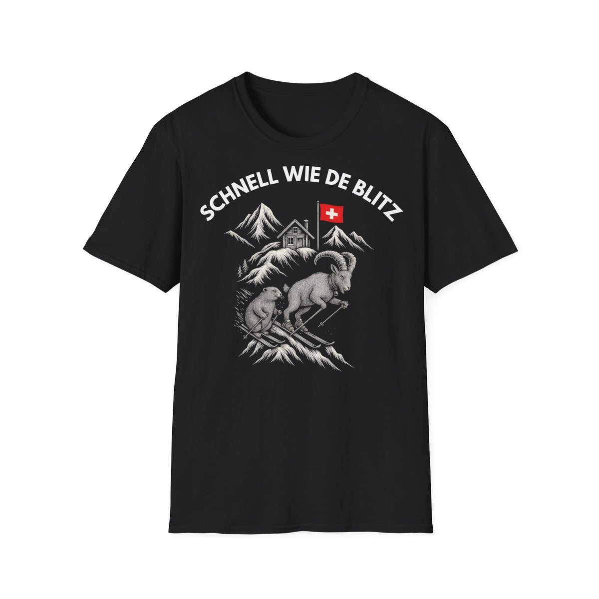 Berg T-Shirt - Schnell wie de Blitz