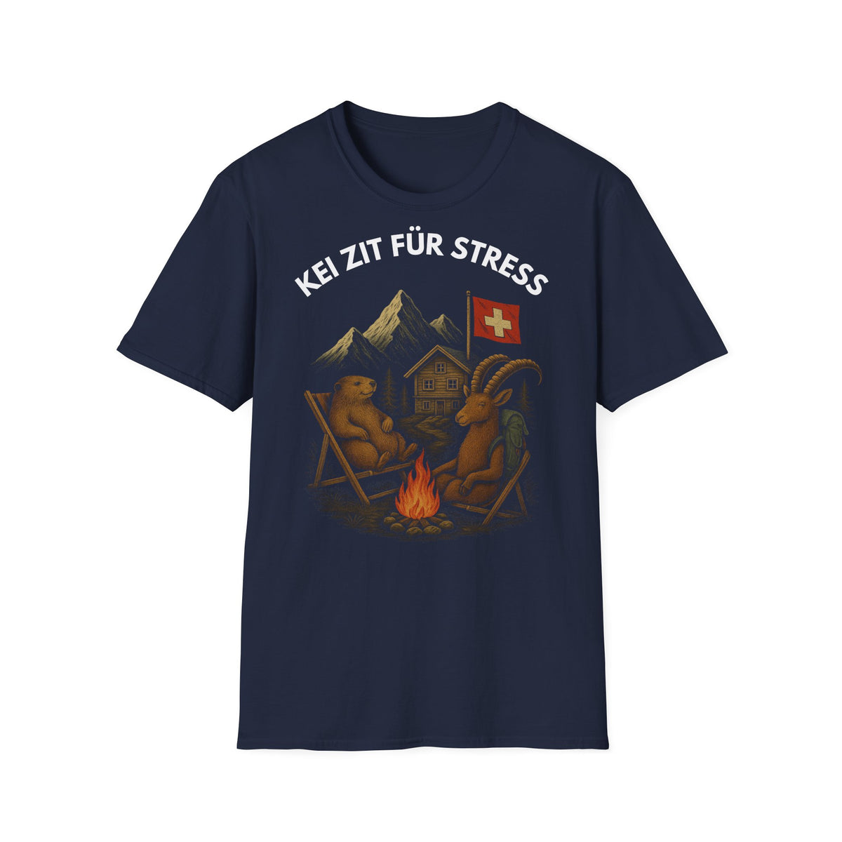 Berg T-Shirt - KEI ZIT FÜR STRESS