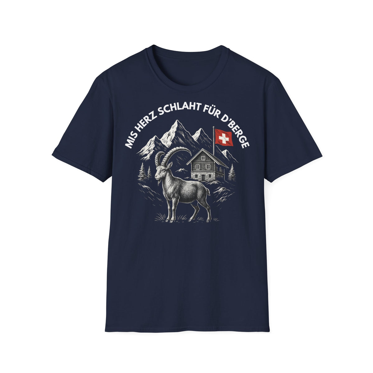 Berg T-Shirt - Mis Herz schlaht für d'Berge