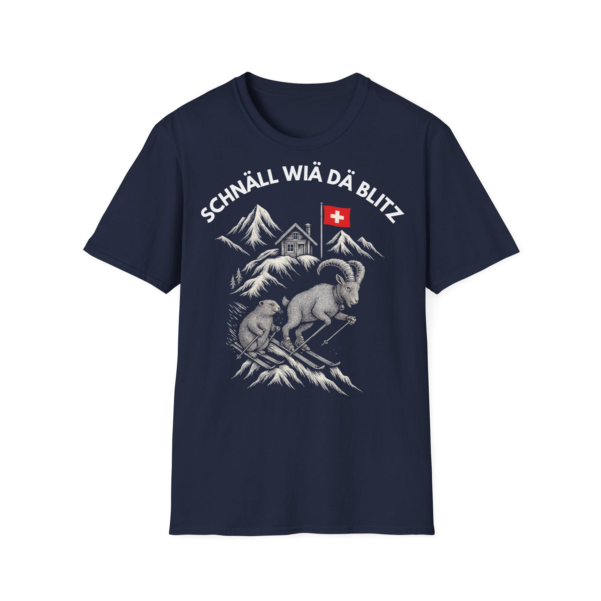 Berg T-Shirt - SCHNÄLL WIÄ DÄ BLITZ