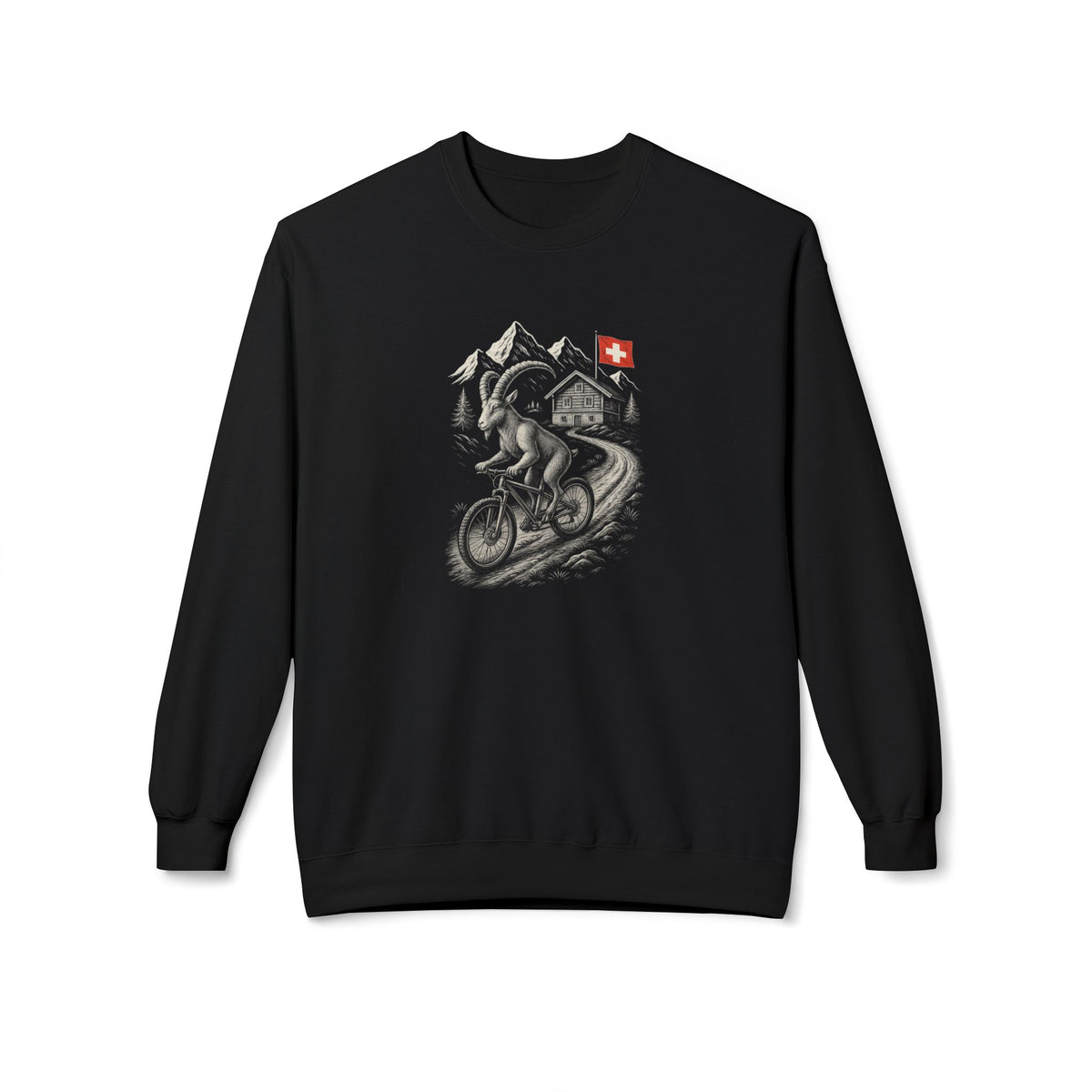 Berg T-Shirt - Steinbock am fahren