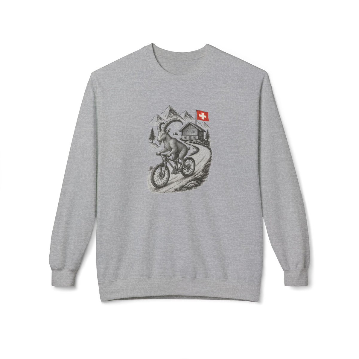 Berg T-Shirt - Steinbock am fahren