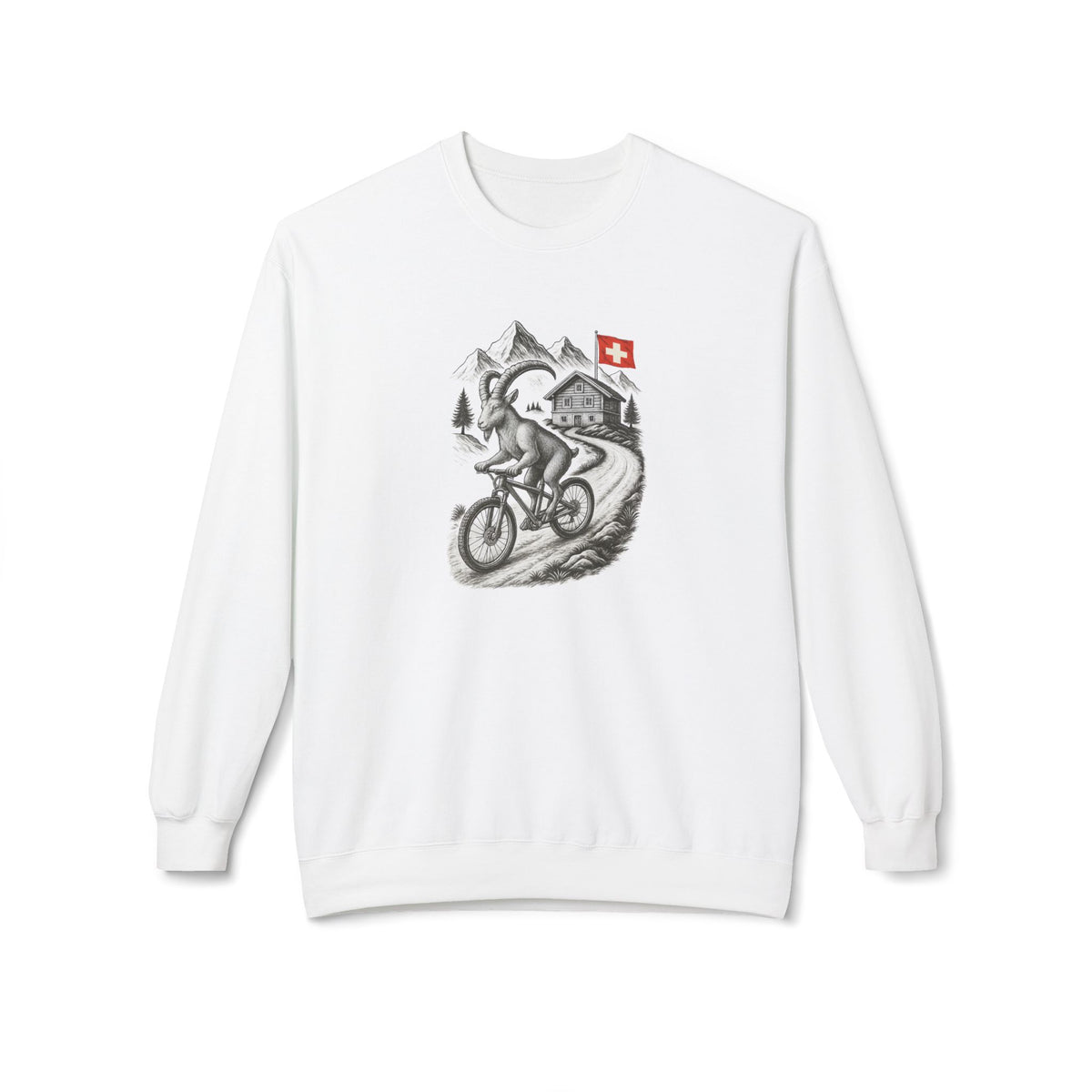 Berg T-Shirt - Steinbock am fahren