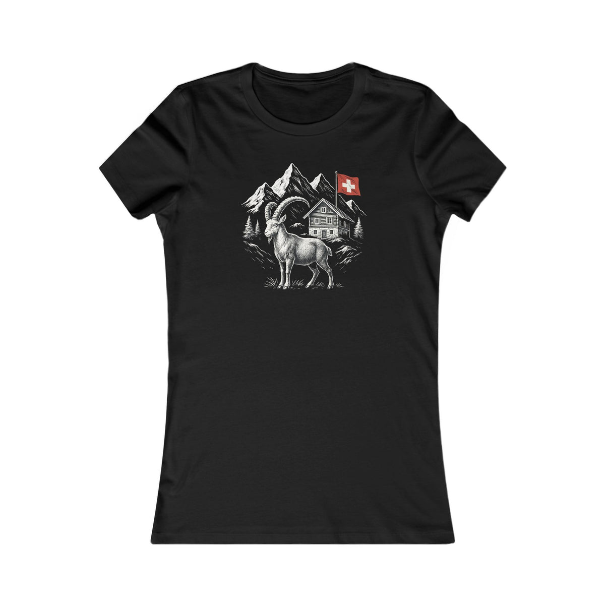 Berg T-Shirt - Steinbock Schweiz 2