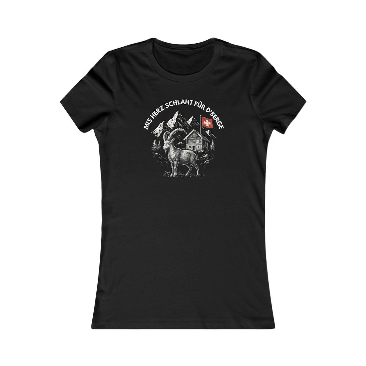 Berg T-Shirt - Mis Herz schlaht für d'Berge