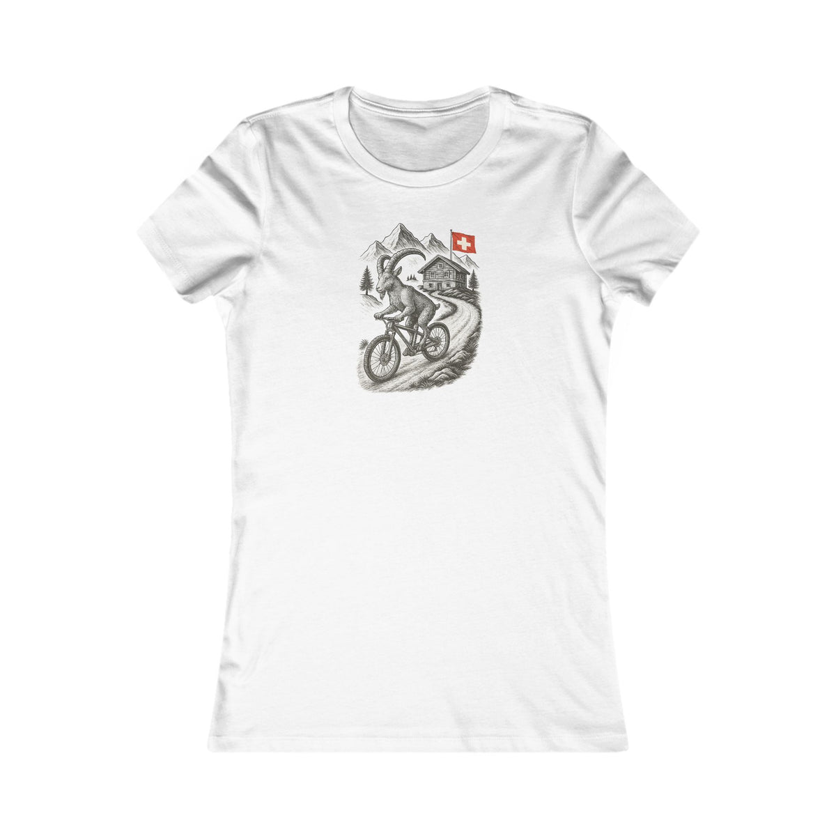 Berg T-Shirt - Steinbock am fahren