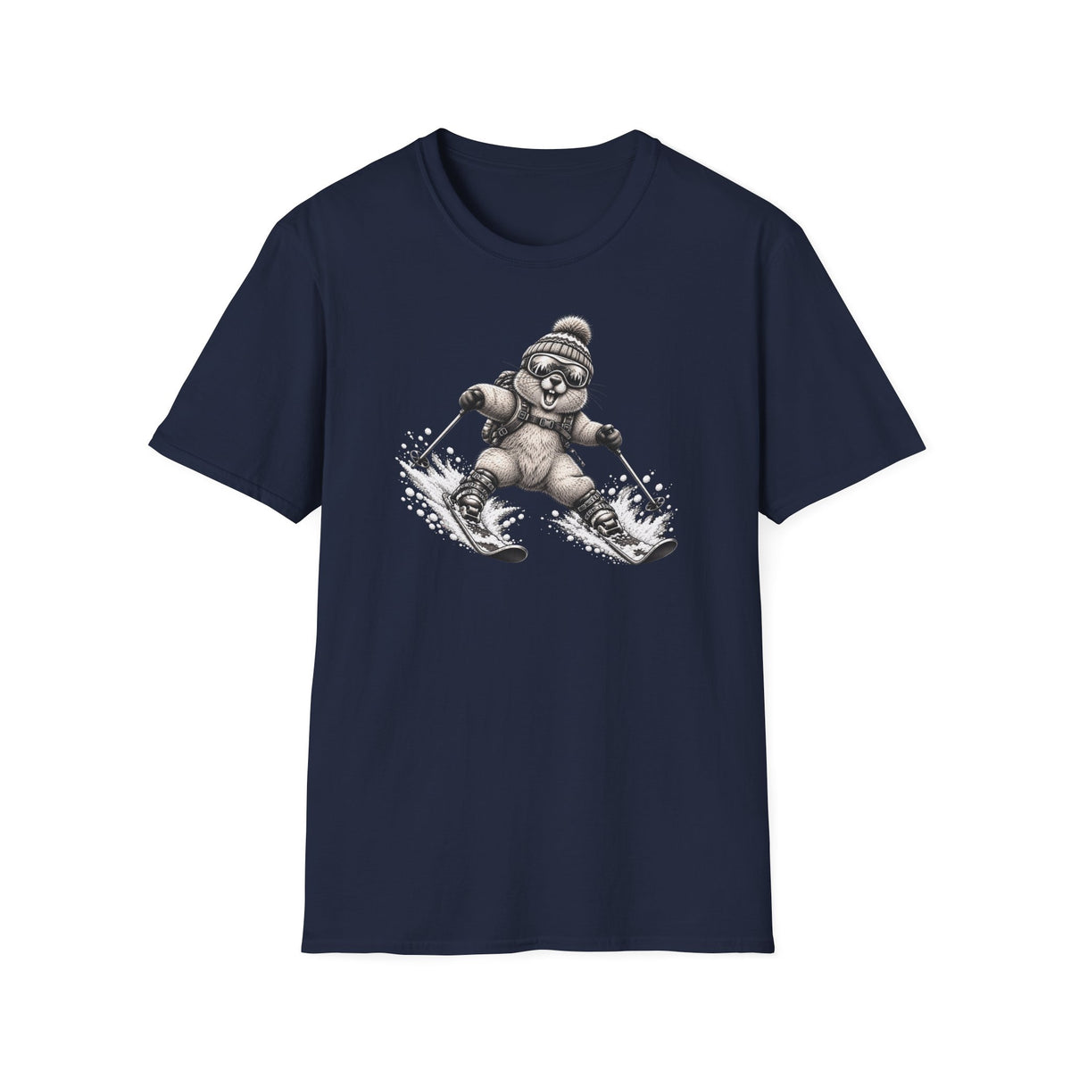 Berg T-Shirt - Murmeli auf SKI