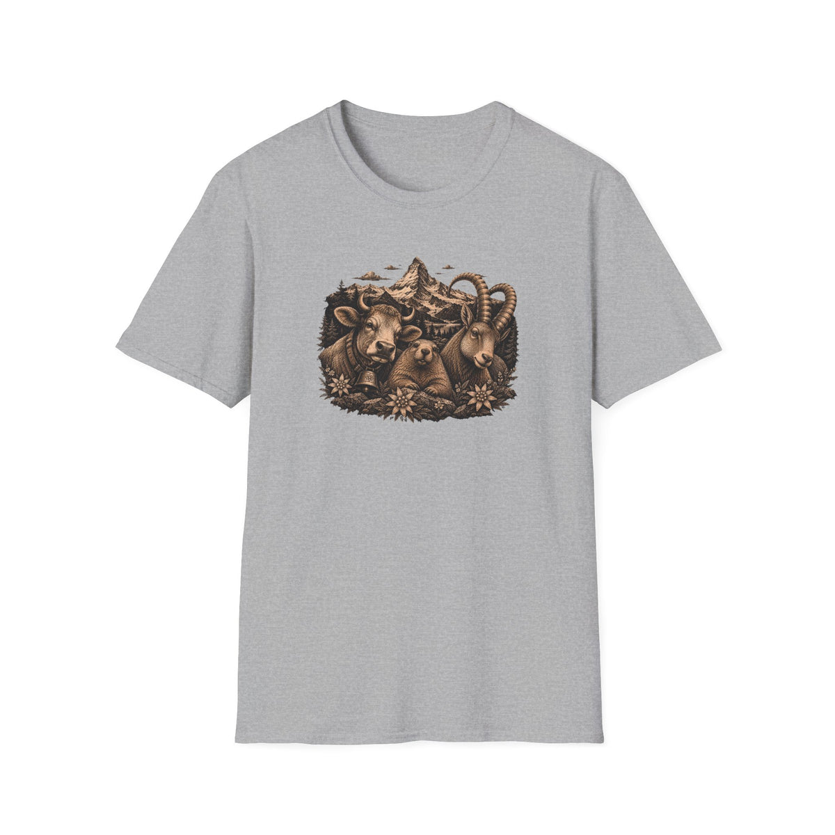 Berg T-Shirt - Alptiere x Edelweiss