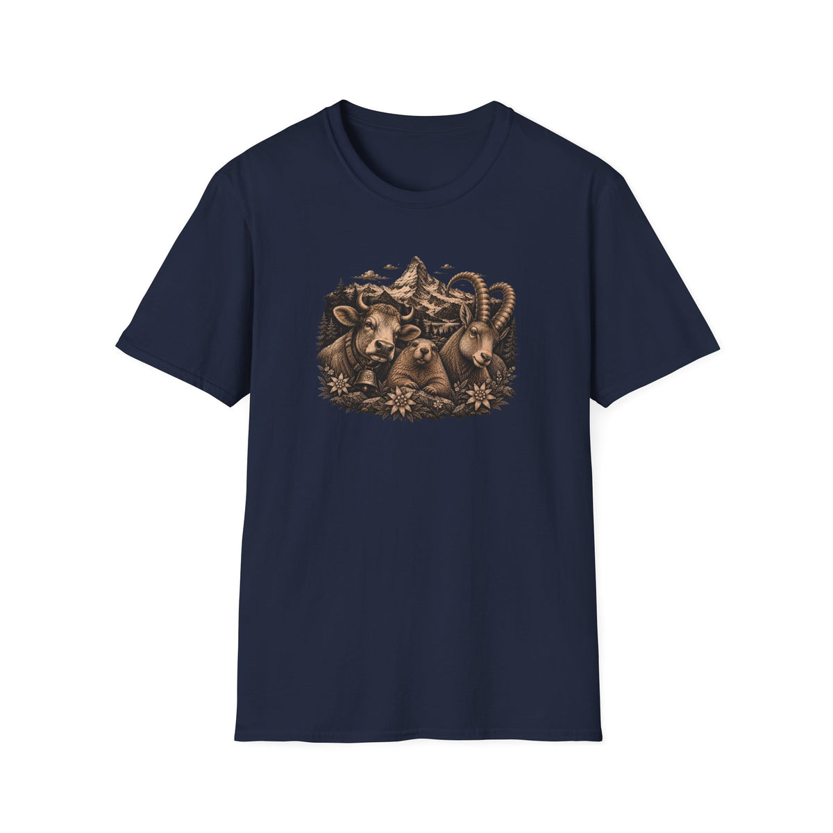 Berg T-Shirt - Alptiere x Edelweiss