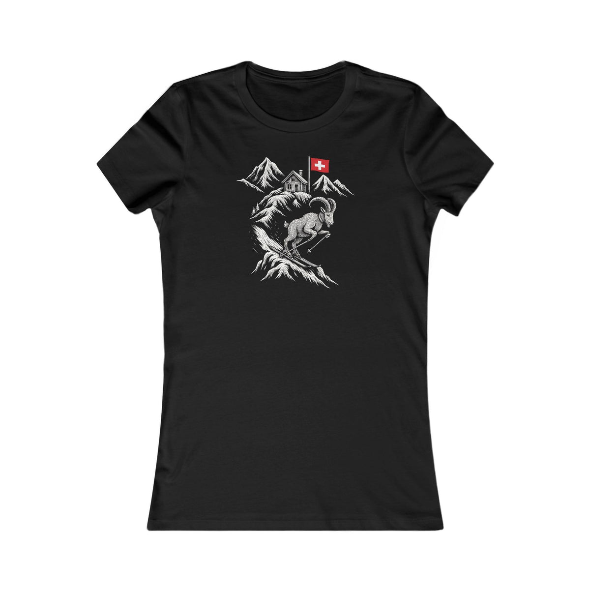 Berg T-Shirt - Steinbock (Humorvoll)