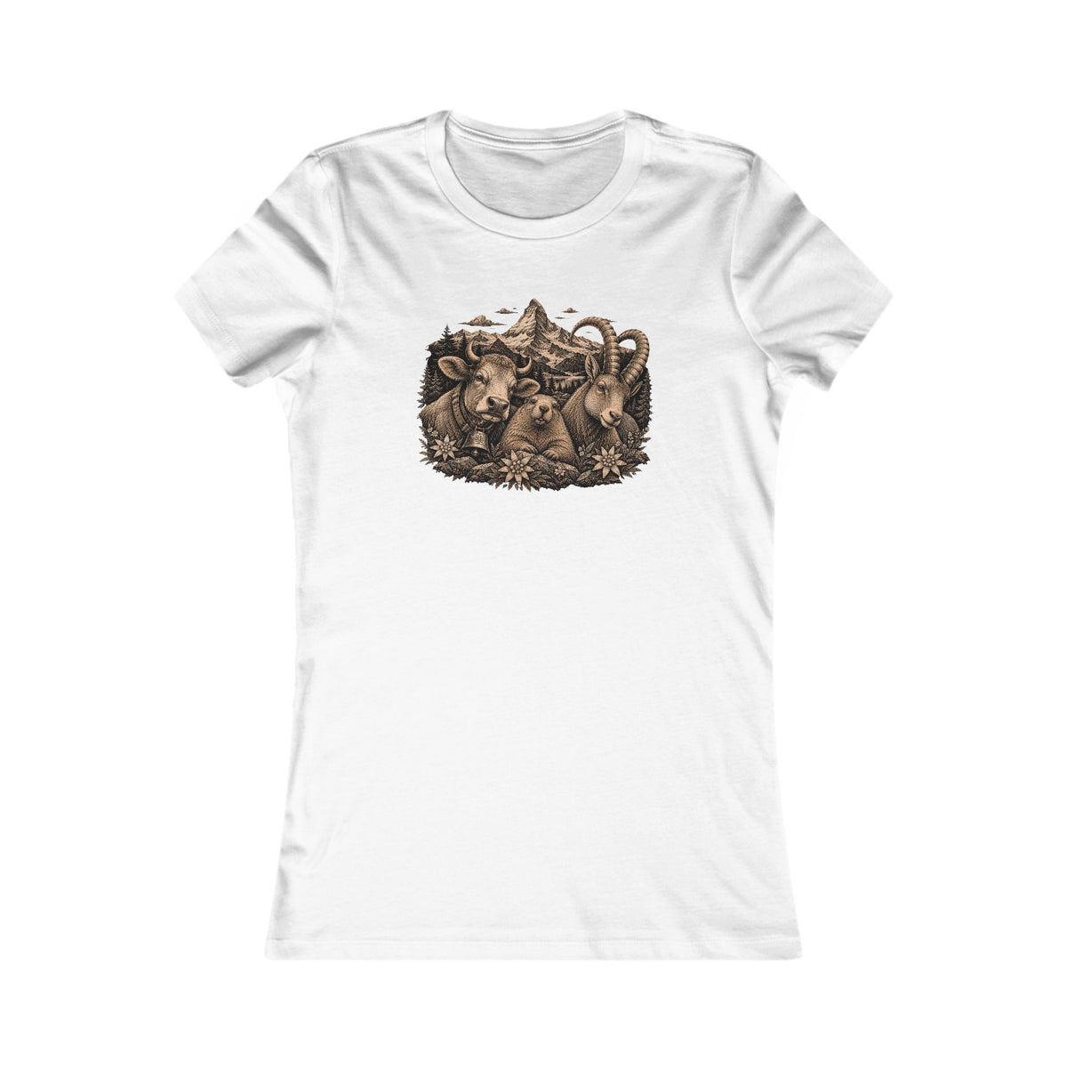 Berg T-Shirt - Alptiere x Edelweiss