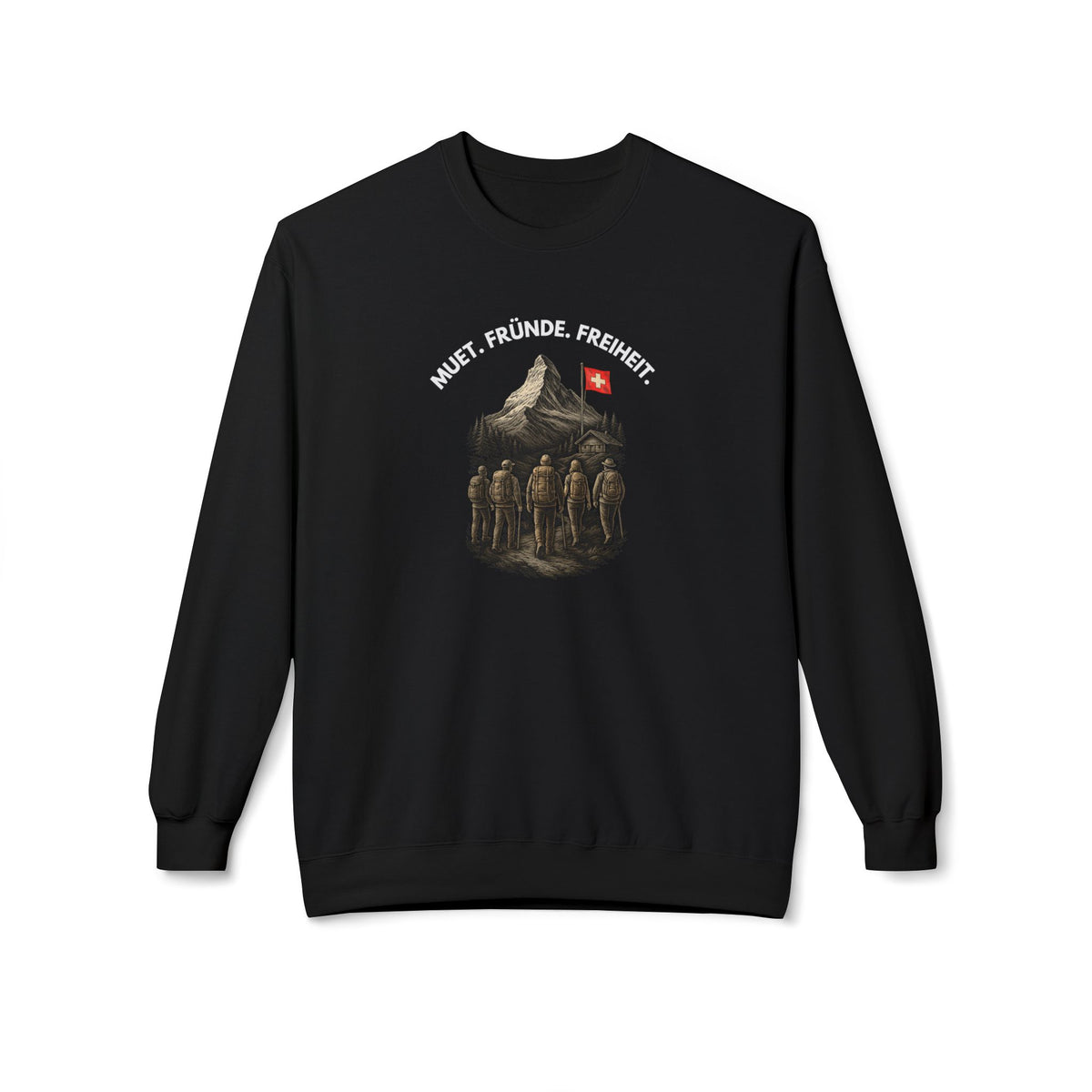 Berg T-Shirt - MUET. FRÜNDE. FREIHEIT.
