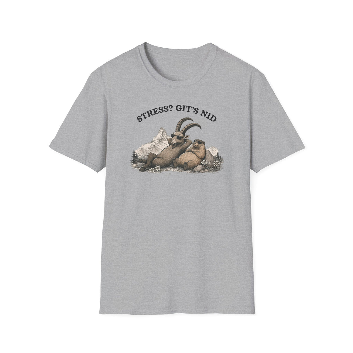 Berg T-Shirt - Stress? Git's Nid