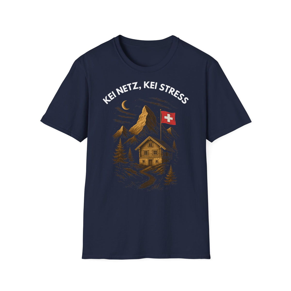 Berg T-Shirt - KEI NETZ, KEI STRESS
