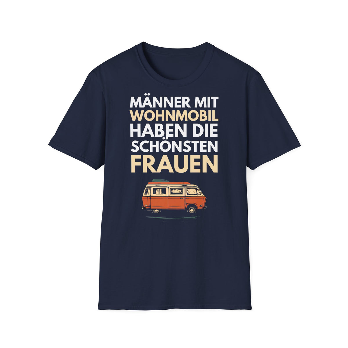 Camping T-Shirt - Männer mit Wohnmobil