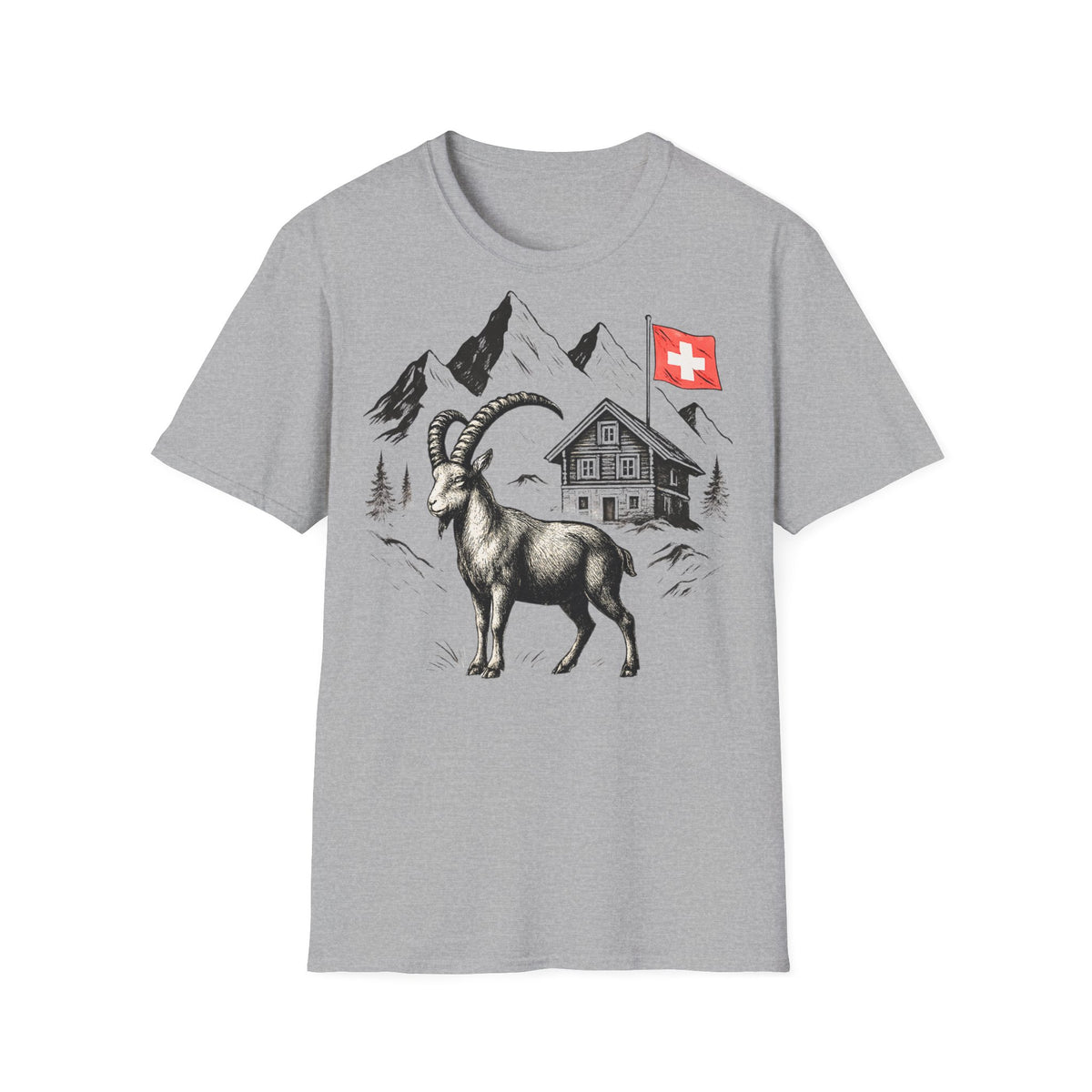 Berg T-Shirt - Steinbock Schweiz 2