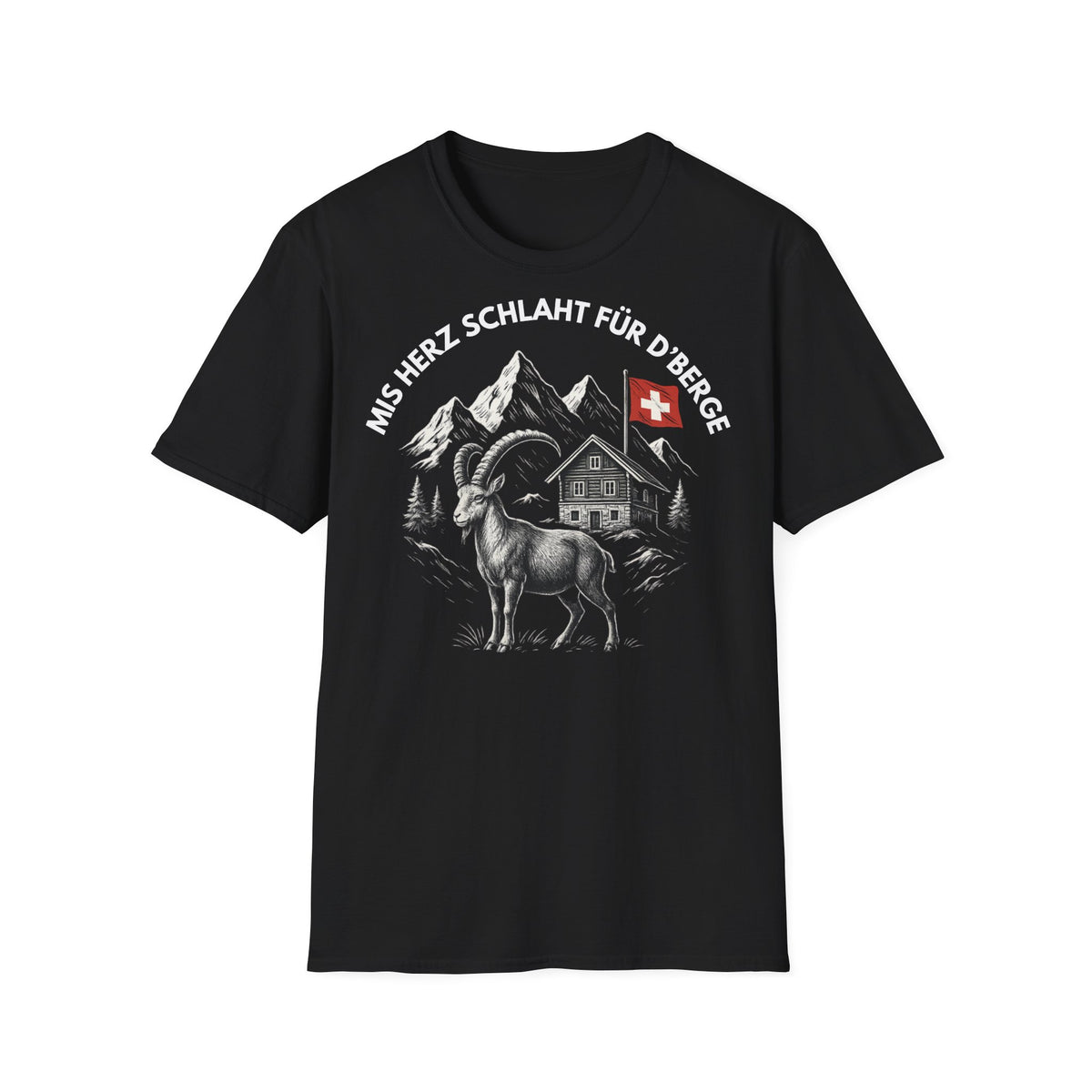 Berg T-Shirt - Mis Herz schlaht für d'Berge