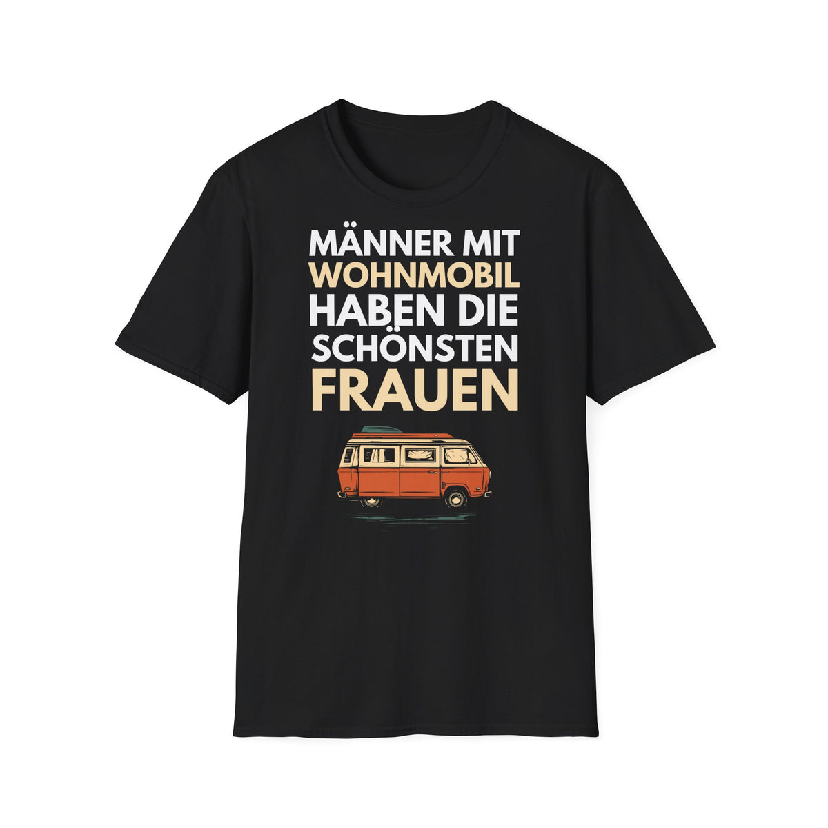 Camping T-Shirt - Männer mit Wohnmobil