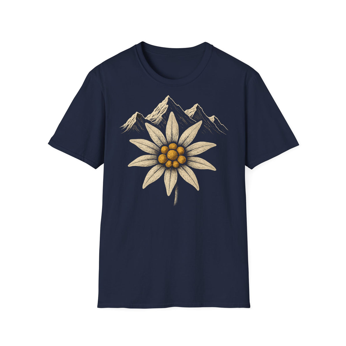 Berg T-Shirt - Edelweiss Blume