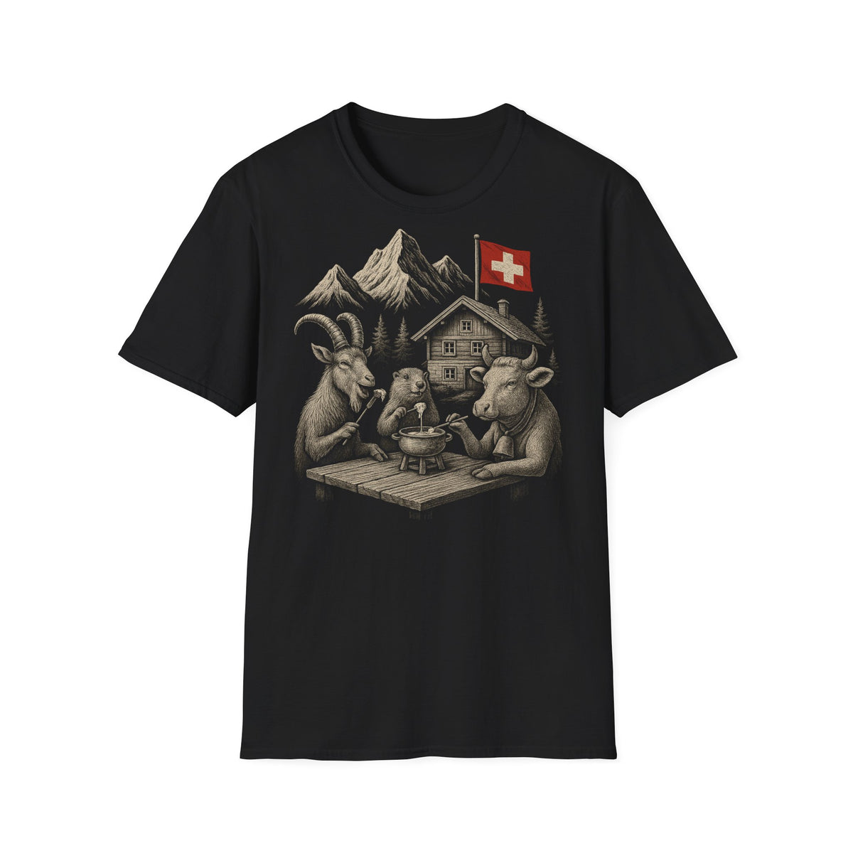 Berg T-Shirt - Fondueplausch