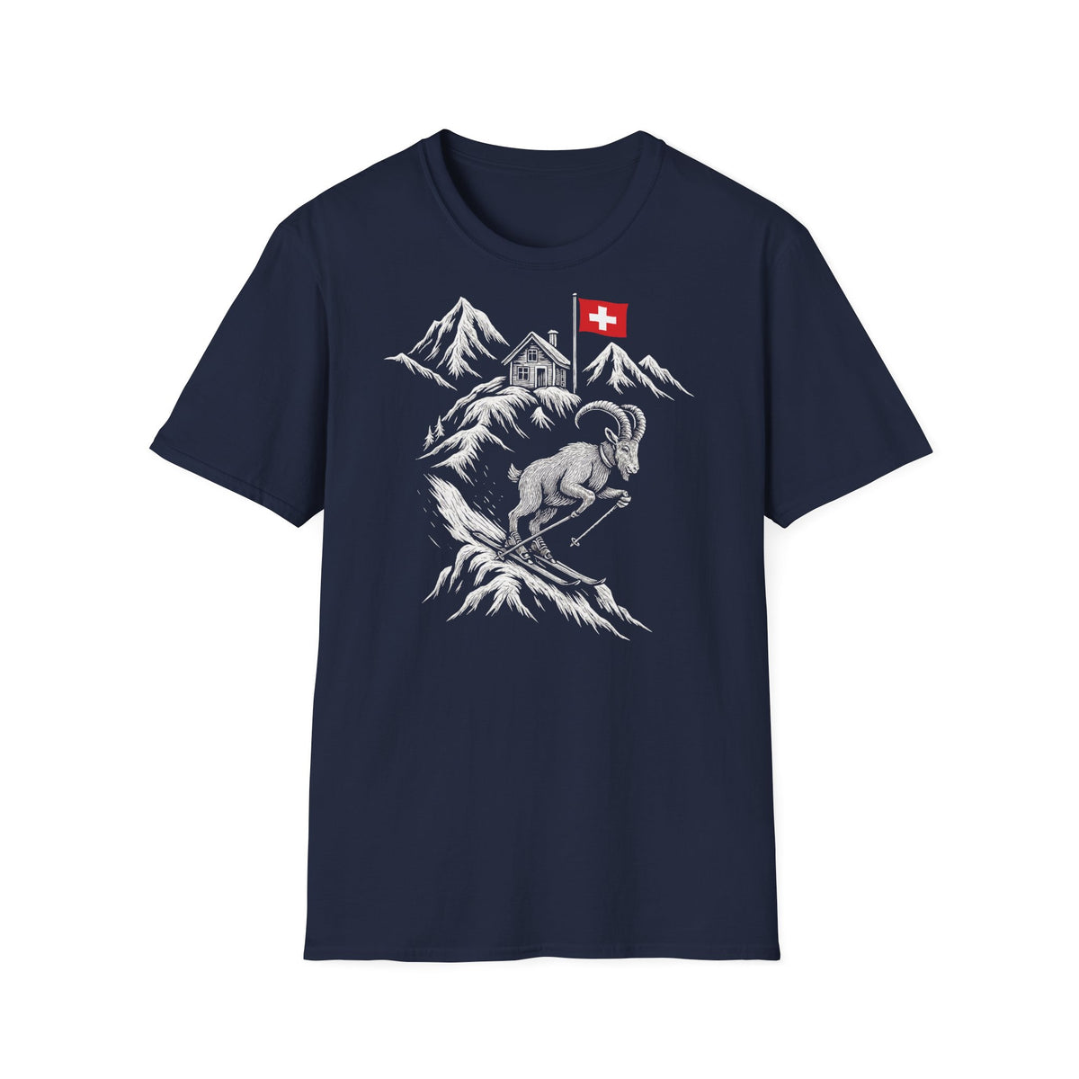 Berg T-Shirt - Steinbock (Humorvoll)