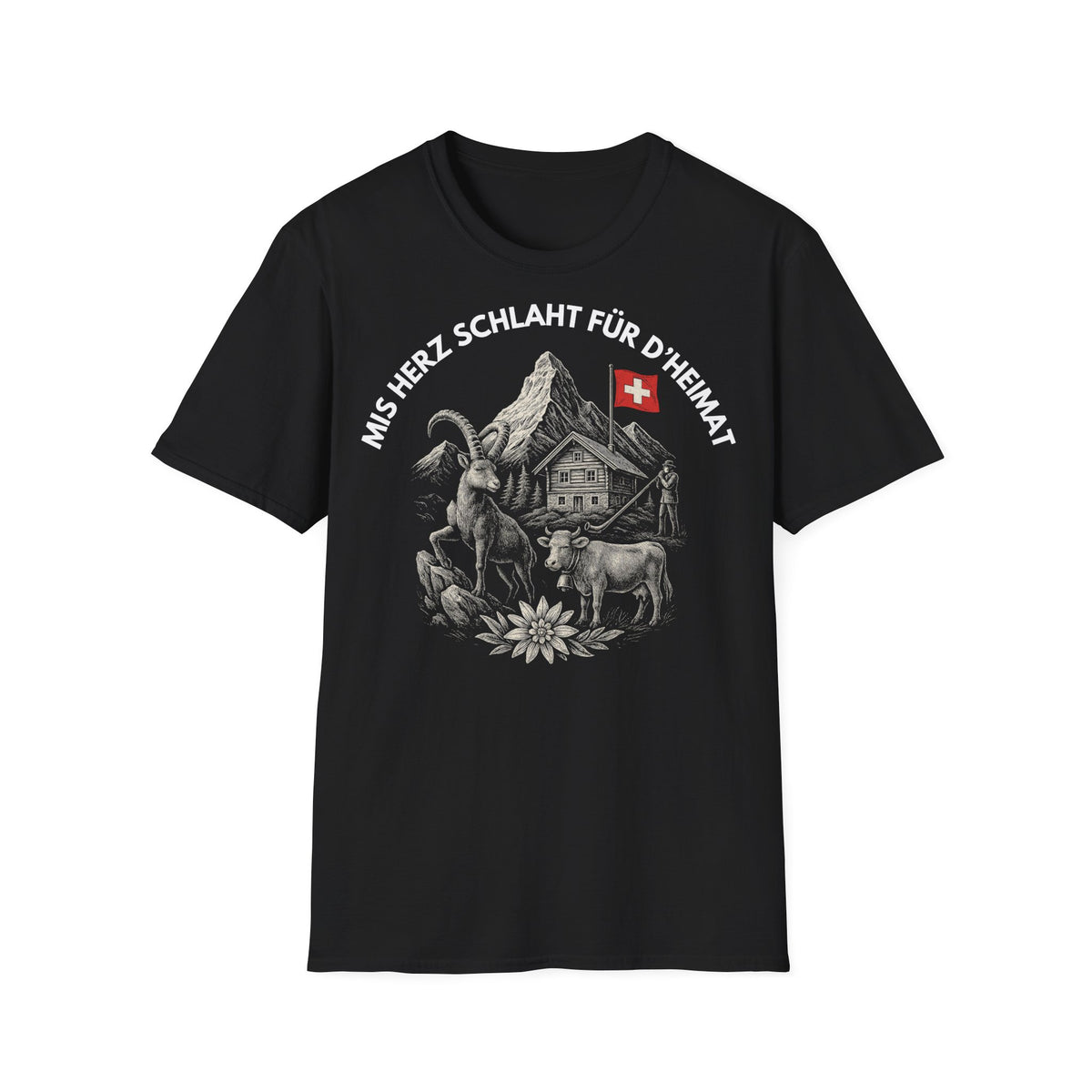 Berg T-Shirt - Mis Herz schlaht für d'Heimat