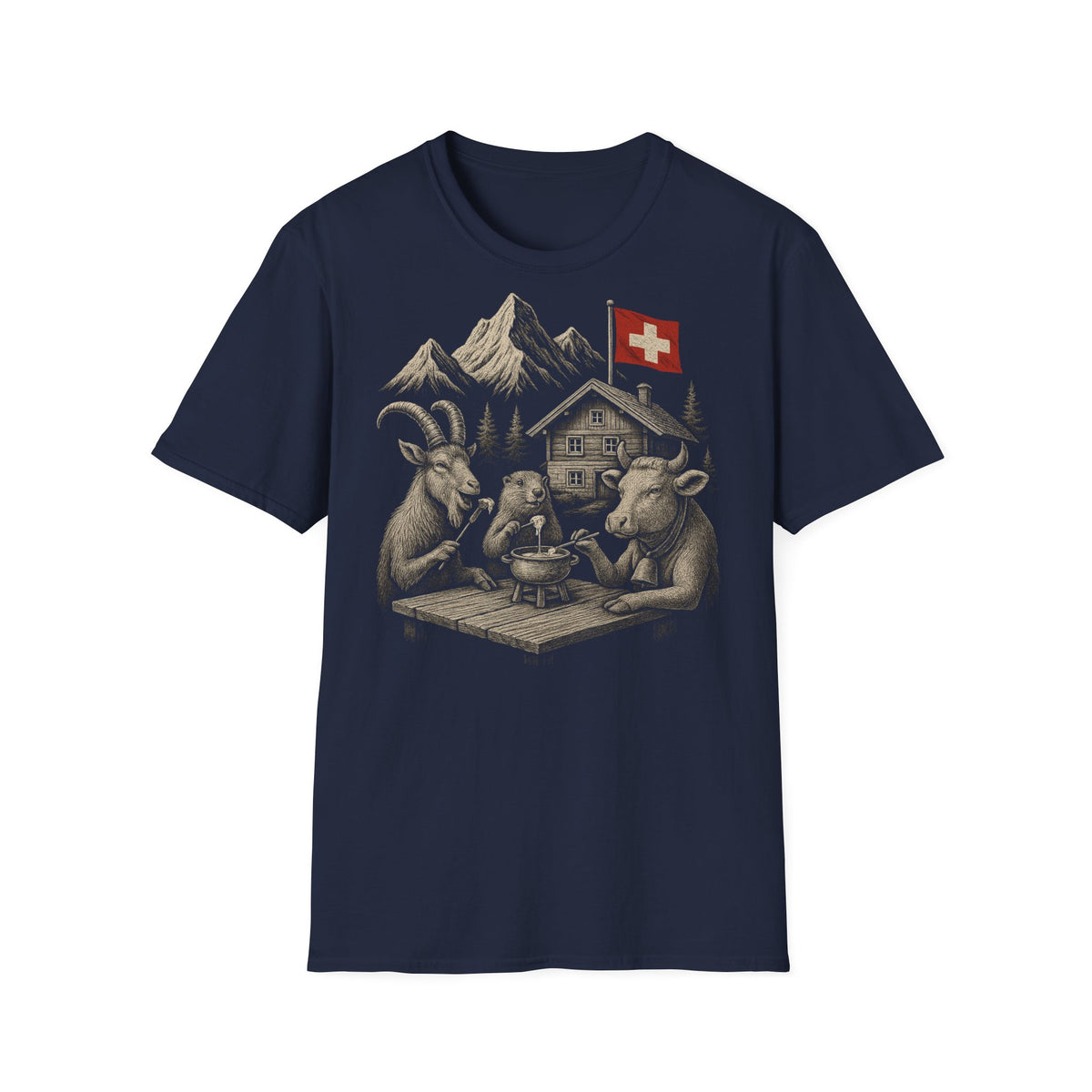 Berg T-Shirt - Fondueplausch