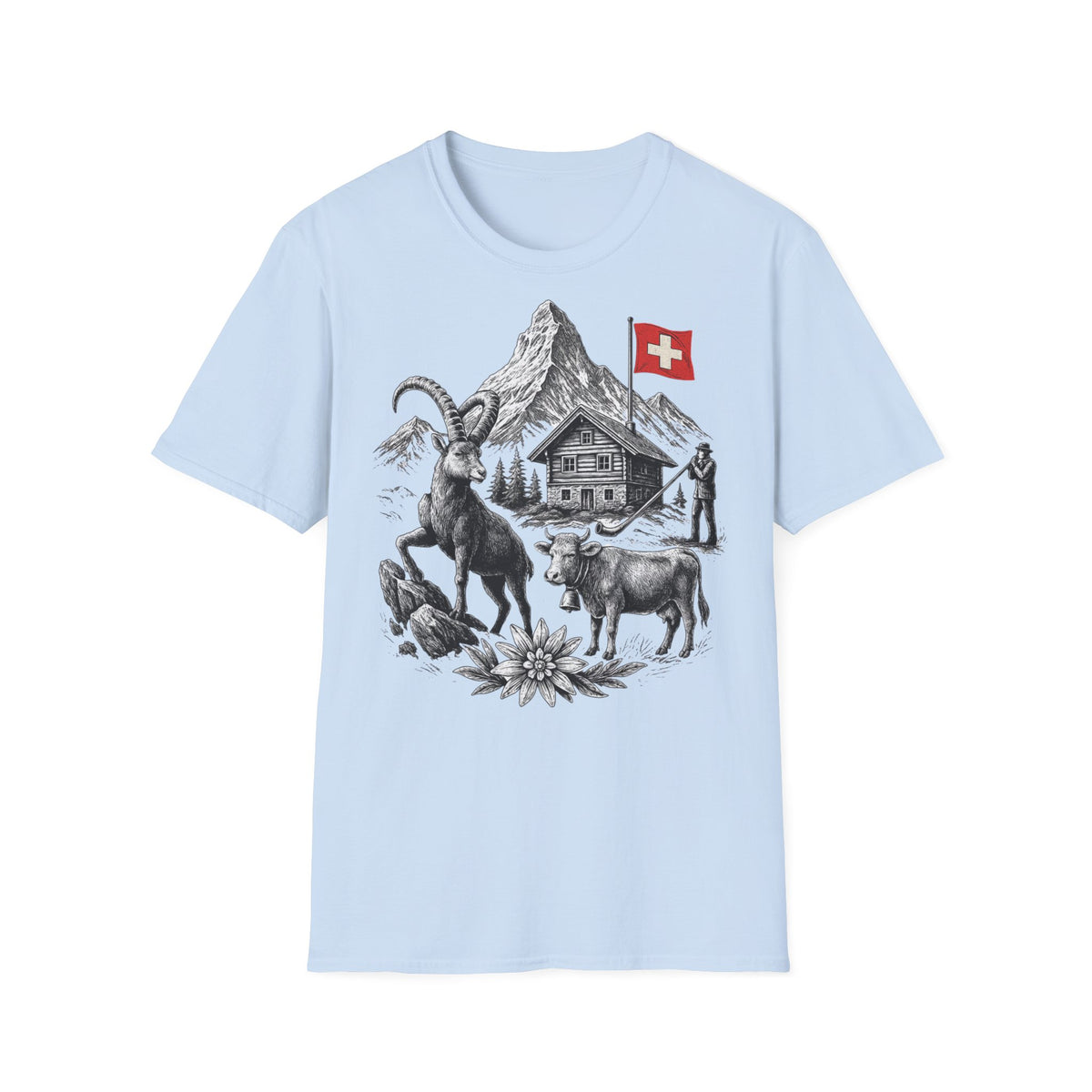 Berg T-Shirt - Schweizer Identifikation