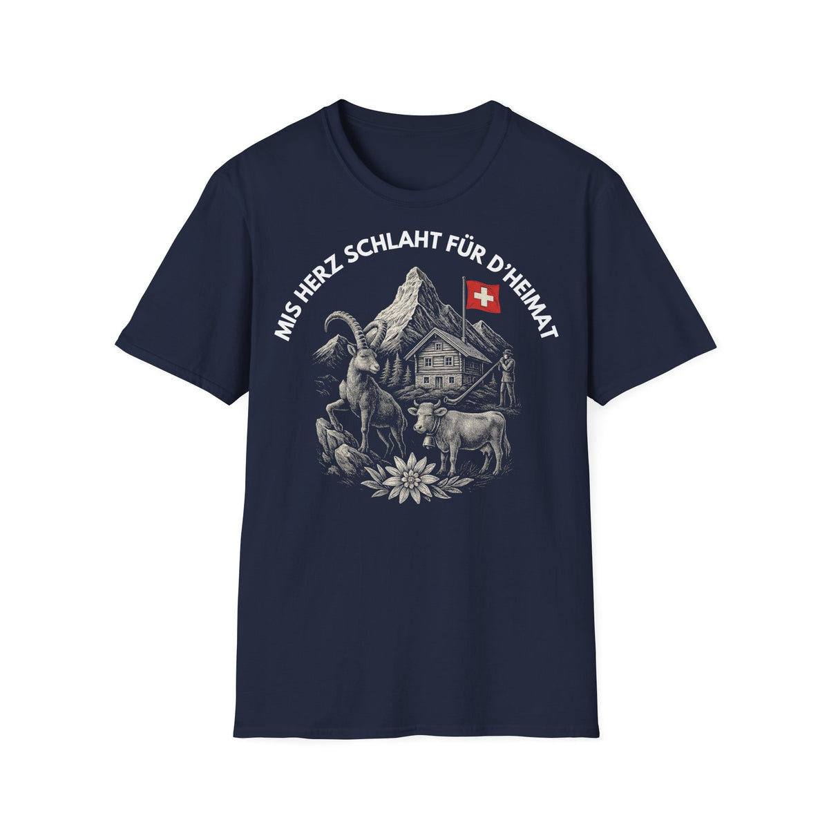 Berg T-Shirt - Mis Herz schlaht für d'Heimat