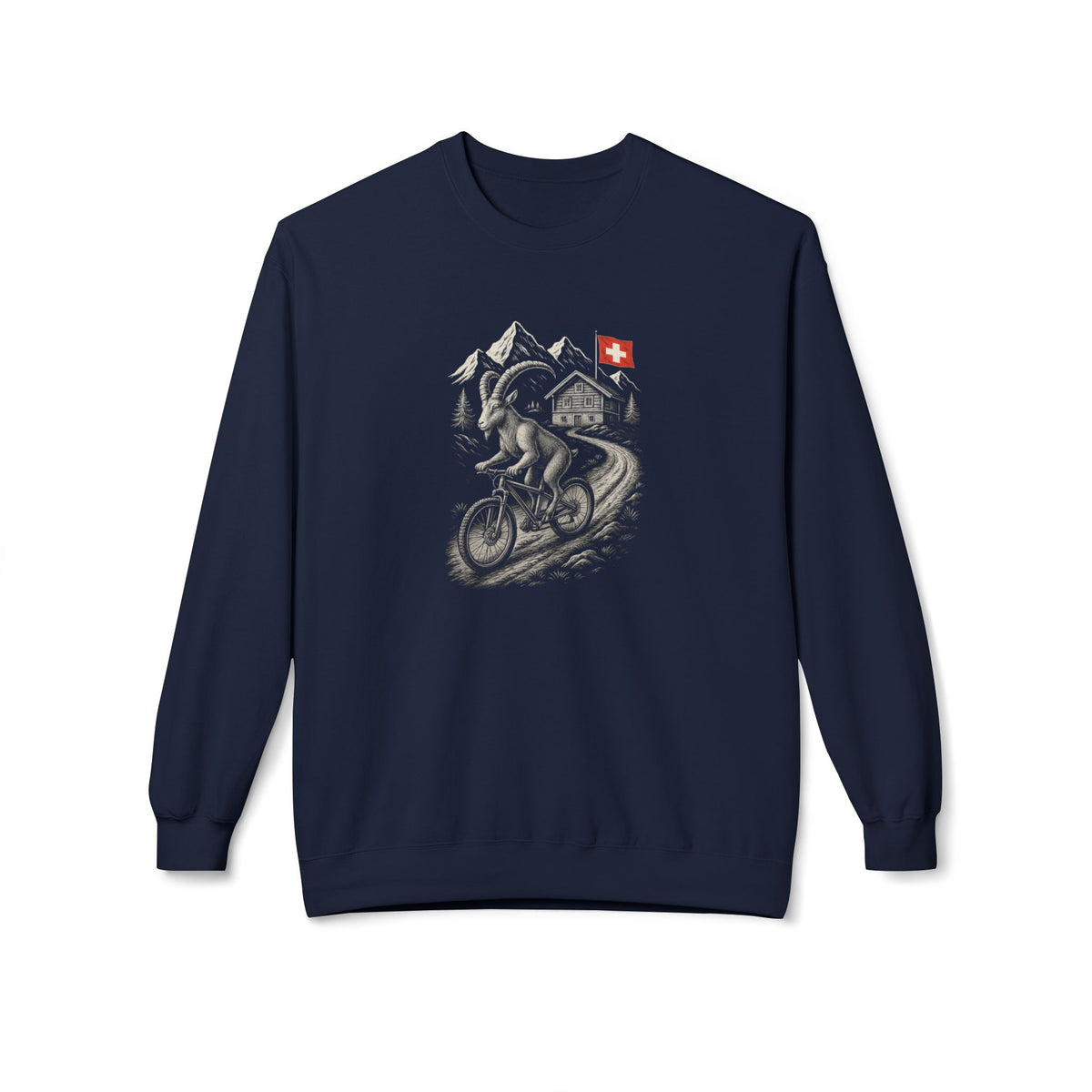 Berg T-Shirt - Steinbock am fahren