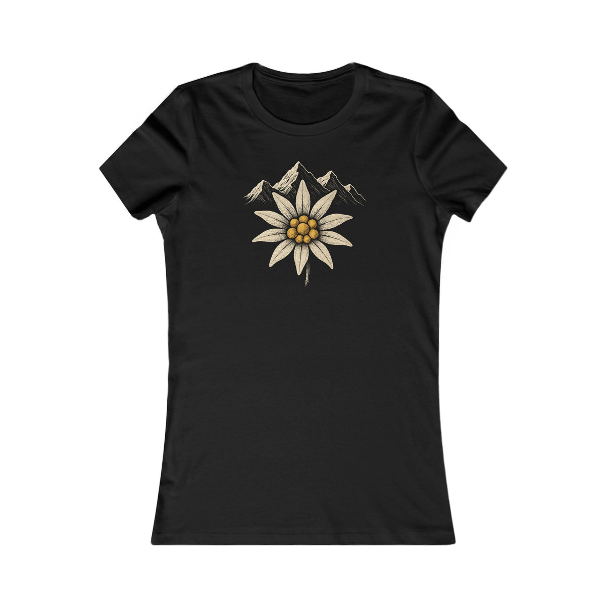 Berg T-Shirt - Edelweiss Blume