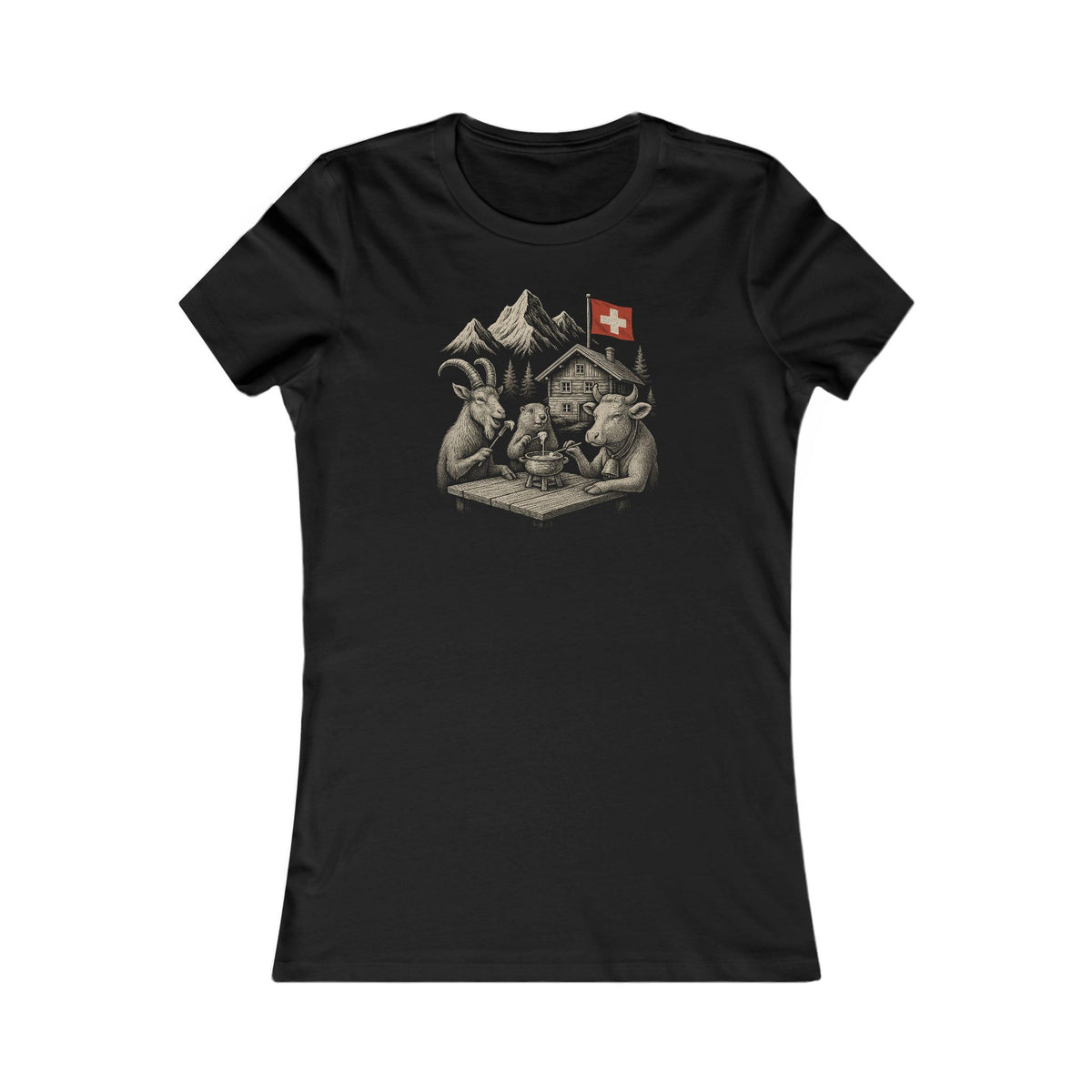 Berg T-Shirt - Fondueplausch