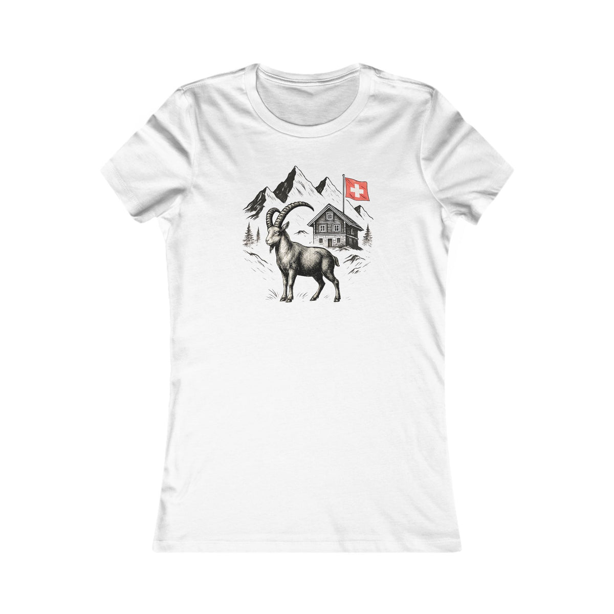 Berg T-Shirt - Steinbock Schweiz 2