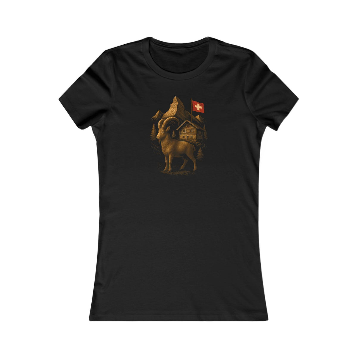 Berg T-Shirt - Steinbock am Matterhorn