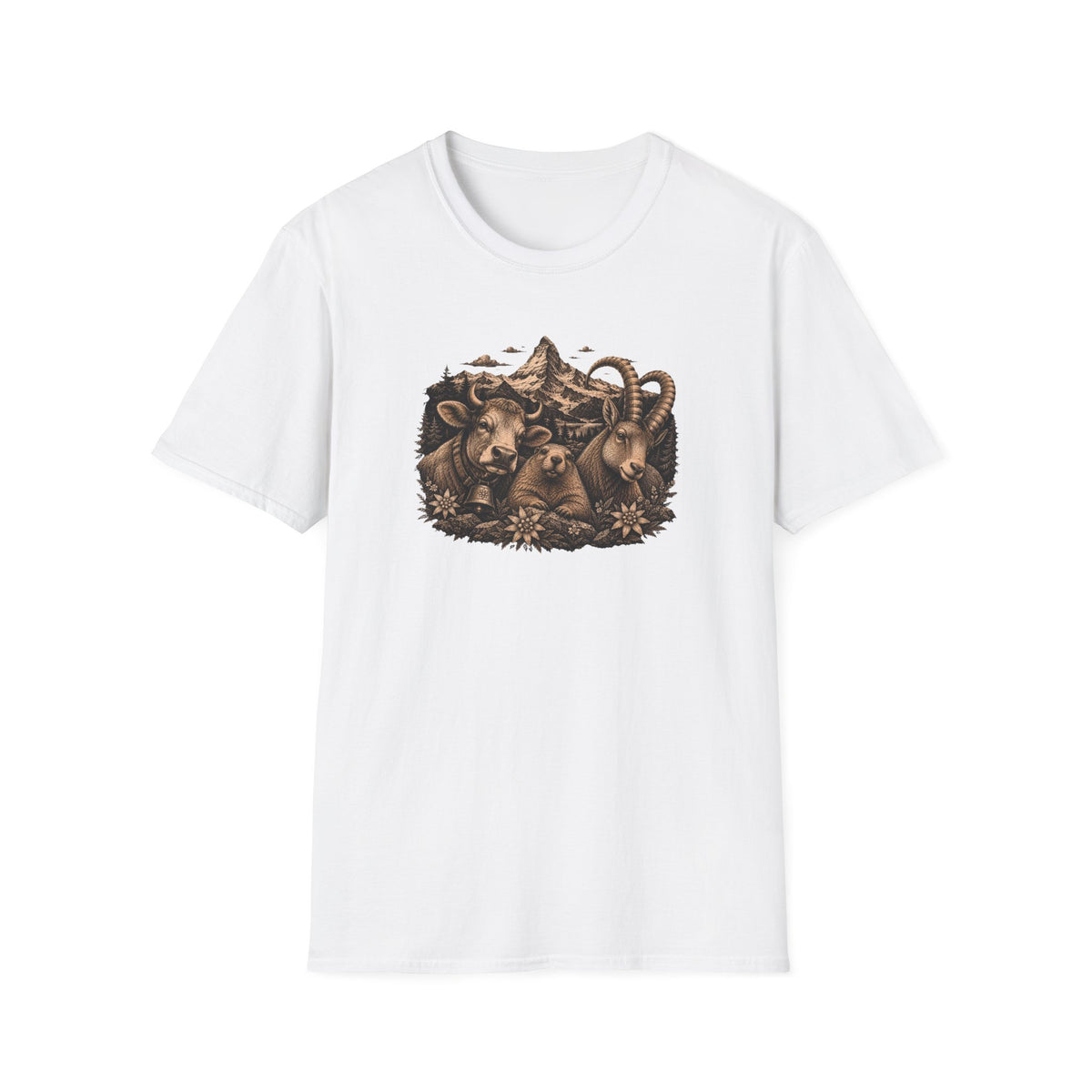 Berg T-Shirt - Alptiere x Edelweiss