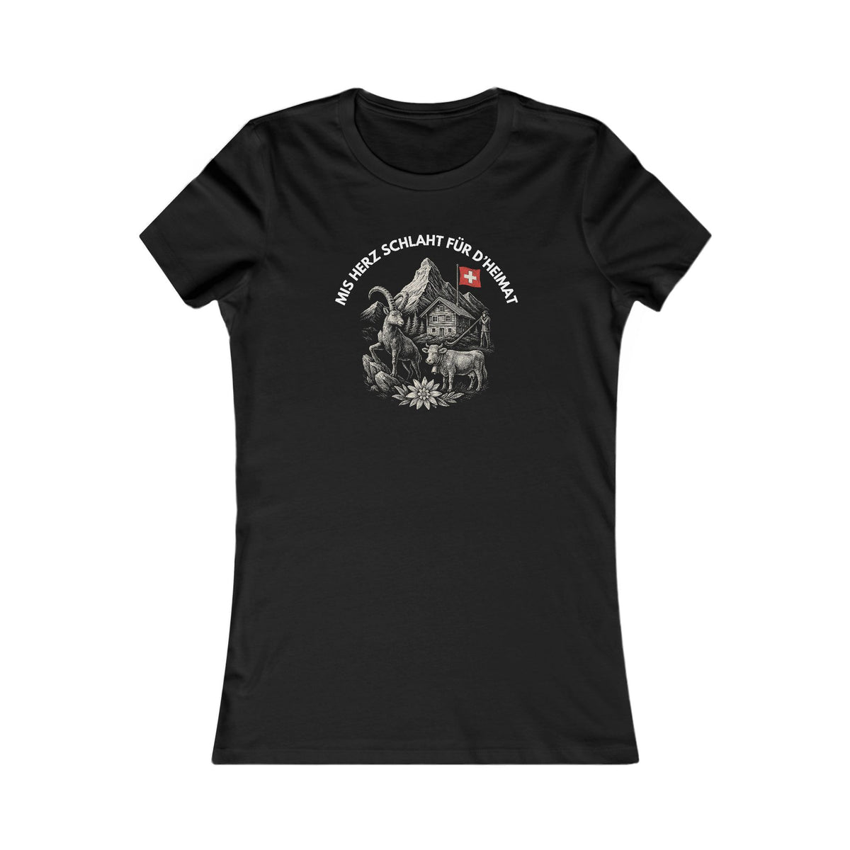 Berg T-Shirt - Mis Herz schlaht für d'Heimat