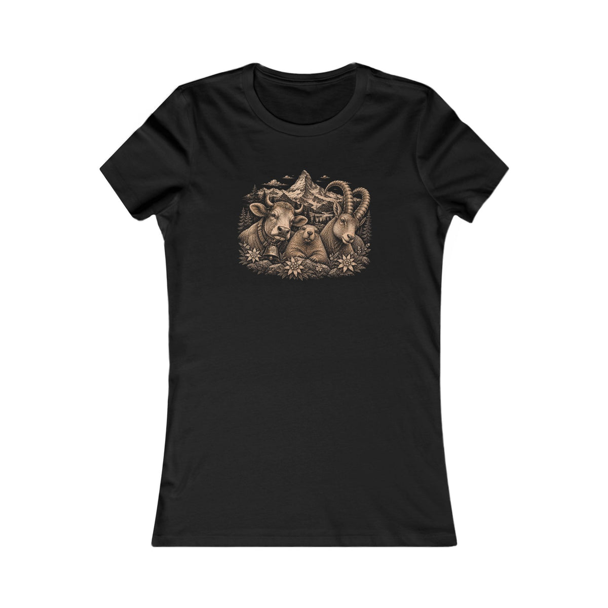 Berg T-Shirt - Alptiere x Edelweiss